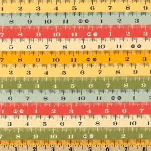   Made Tape Measure Coral/Teal Fabric By The Yard: Arts, Crafts & Sewing