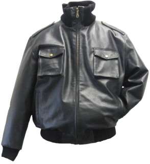 Mens Pig Leather Military Bomber Jacket 3615 P  