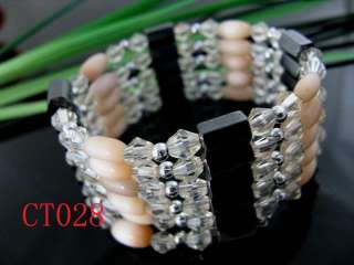Pretty Beads Magnetic Hematite Bracelet/Necklace CT028  