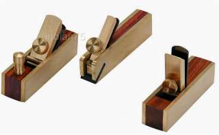   Brass Hand Plane Set Wood Finish Planer Hardwood Hobby Crafts  