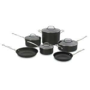   Classic Nonstick Hard Anodized 10 Piece Cookware Set: Kitchen & Dining