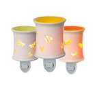 Scentsy Lot  Silhouette Collection Warmer, 4 Plug ins, 2 Warmers, 9 