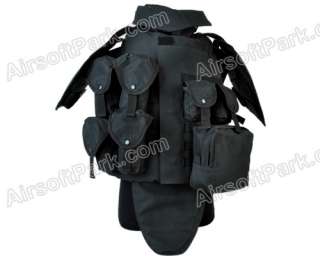 Airsoft OTV Body Armor Carrier Tactical Vest Black  