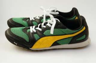 Womens puma XT Jamaica size 7.5 yellow green running sneakers shoes 
