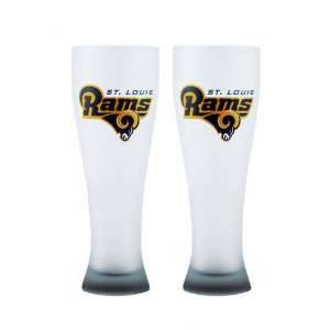  St. Louis Rams Frosted Pilsner Set: Sports & Outdoors