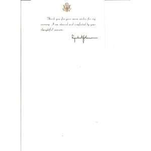   Thank You Card From President Lyndon Baines Johnson: Everything Else