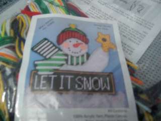 Let It Snow kit in plastic canvas 021465019260  