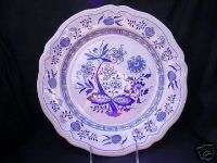 CHOP PLATE Oriental Onion Blue Ironstone 4610 Japan  