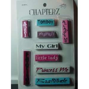  Chapterz Girl Theme Scrapbooking Embellishments   Attach 
