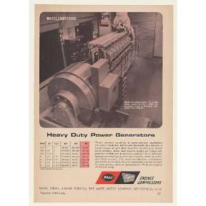   White Superior Model 40 Diesel Engine Print Ad (46741): Home & Kitchen