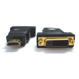 DVI 24+1 (DVI D) Female to HDMI Male Adapter by SF Cable