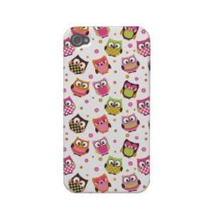   Owls iPhone Case (white) Iphone 4 Cover: Cell Phones & Accessories