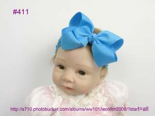 15 baby girl boutique hair bows 15 crochet headbands  