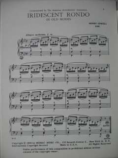 Classical Accordion Sheet Music Iridescent Rondo  