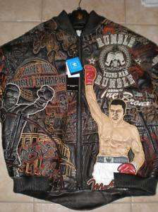 Adidas Al Wissam Muhammad Ali Leather Jacket Large Rare  