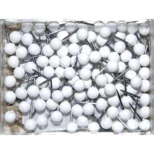  1/8 Inch Map Tacks   White: Office Products