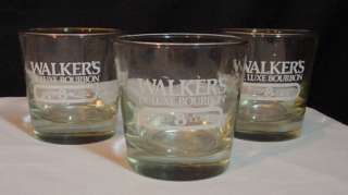   BOURBON Rocks GLASS ~ Set of 3 ~ Nice  whisky johnny red black