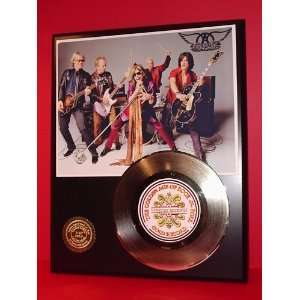  Aerosmith 24kt Gold Record LTD Edition Display ***FREE 
