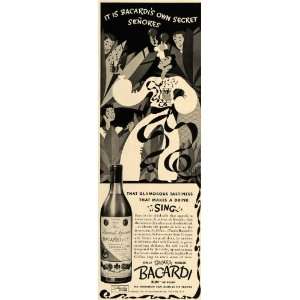   Rum Alcohol Senor Dancing Man   Original Print Ad