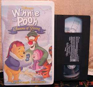 Winnie the Pooh Seasons of Giving VHS VIDEO $2.75 SHIP 786936106084 