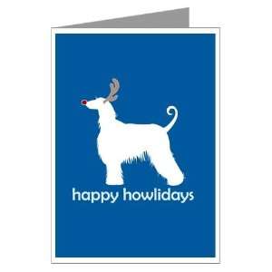 Afghan Hound Happy Howlidays Greeting Cards Pack Pets Greeting Cards 