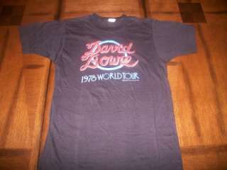 vintage DAVID BOWIE 1978 Winterland Tour t shirt S wow!  