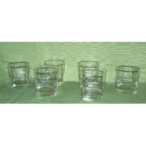  6 Canadian Club Whiskey Glasses 