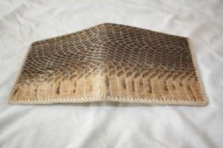 HAND MADE IN AFRICA GENUINE CROCODILE PATTERN LEATHER BiFOLD MEN S 