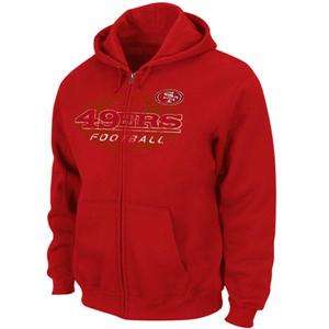 San Francisco 49ers Red Touchback IV Full Zip Mens Hoodie Sweatshirt 