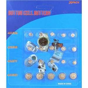   Cell Batteries 20 Pack (AG1/364 AG3/392 AG4/377 AG13/357) Electronics