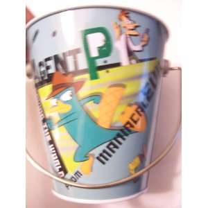  Phineas and Ferb Tin Pail ~ Agent P: Toys & Games