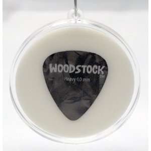  Woodstock 69 Guitar Pick Christmas Tree Ornament   Gray 