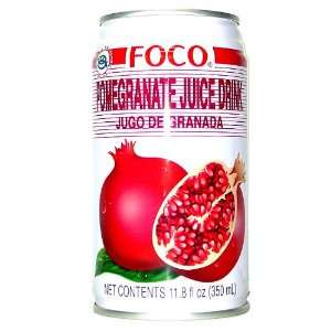 Foco Pomegrante Juice 11.8 Oz (12 Pack)  Grocery & Gourmet 