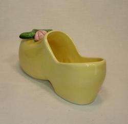 McCOY Pottery Yellow Dutch Shoe WALL POCKET  