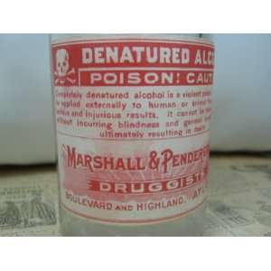  Poison   Denatured Alchohol Vintage Design Apothecary 