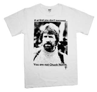Chuck Norris If You Dont Succeed Funny T Shirt Tee  
