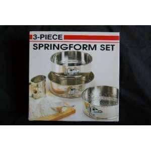  3 Piece Springform Pan Set: Home & Kitchen