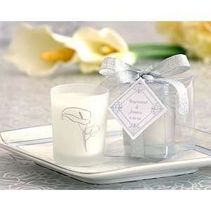  Scented Frosted Glass Votive  Calla Lily   Set of 50: Home 