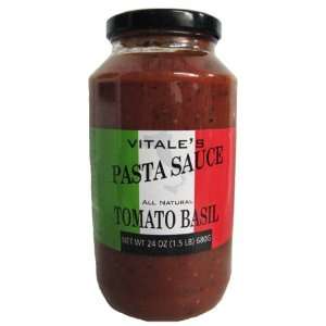 Vitales Tomato Basil All Natural Pasta Sauce 24 oz. Jar  