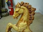 giannetti carved wild horse stallion animal signed statue figurine
