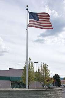   flag at spokane valley police headquarters spokane washington