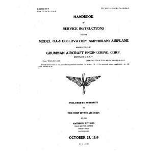  Grumman OA 9 Aircraft Service Manual Grumman Books