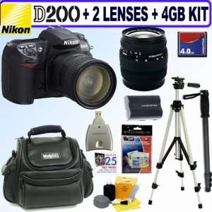  Nikon D200 10.2MP Digital SLR Camera with Sigma 18 50 & 70 