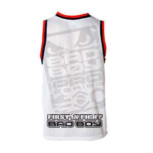 Bad Boy MMA UFC Jersey WHITE/RED Tank Shirt Size: XL  