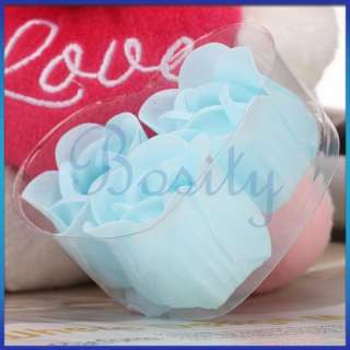 Gift Color Flower Bath Body Soaps Soap Rose Petal Bud in Heart Box 