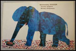 Teacher BIG BOOK Today is Monday by ERIC CARLE (Scholastic, Children 