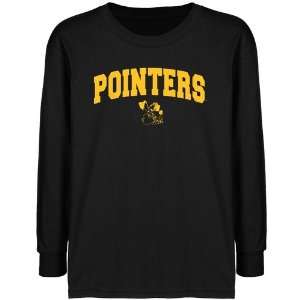  NCAA Wisconsin Stevens Point Pointers Youth Black Logo 