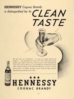 1936 Ad Schieffelin Hennessy Cognac Brandy Alcohol   ORIGINAL 