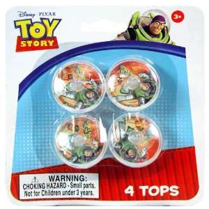  Disney Toy Story Spinning Top   Pack of 4: Toys & Games