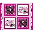 Fabulous Life Of Barbie ~Beauty~ Love~ Pink~ Glam Fabric Panel 36
